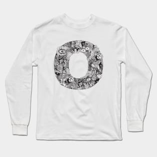 Floral Letter O Long Sleeve T-Shirt